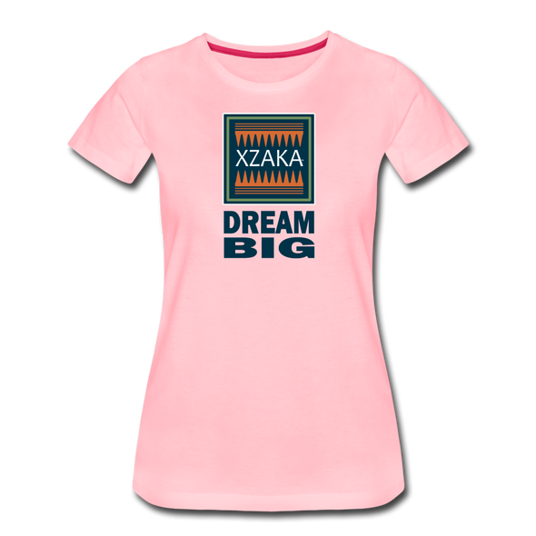 XZAKA - Women "Dream Big" Motivational T-Shirt - W2101 - pink