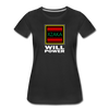 XZAKA - Women "Will Power" Motivational T-Shirt - W2104 - black