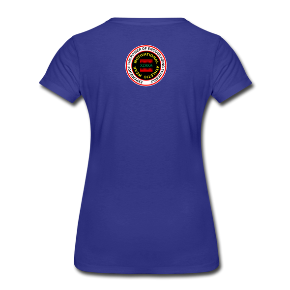 XZAKA - Women "Will Power" Motivational T-Shirt - W2104 - royal blue