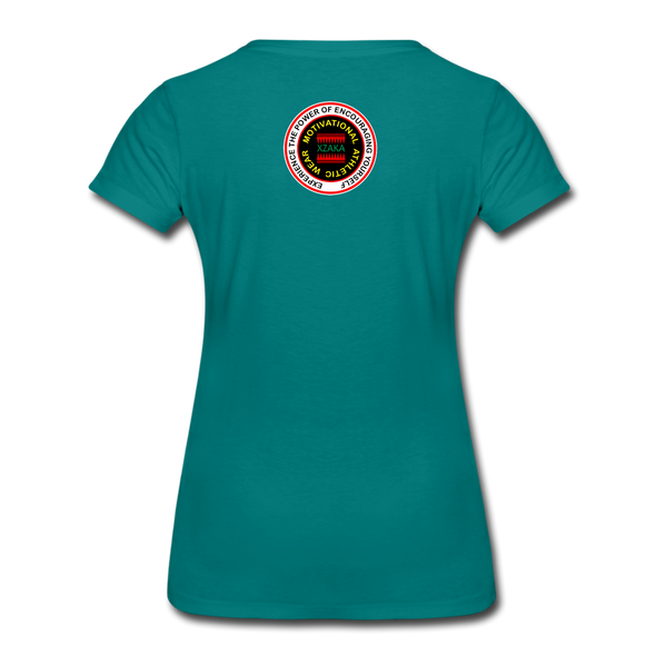 XZAKA - Women "Will Power" Motivational T-Shirt - W2104 - teal