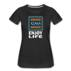 XZAKA - Women "Enjoy Life" Motivational T-Shirt - W2106 - black