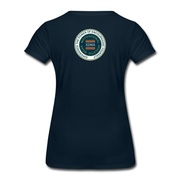 XZAKA - Women "Enjoy Life" Motivational T-Shirt - W2106 - deep navy