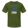 XZAKA - Women "Yoga Life" Motivational T-Shirt - W2106 - olive