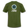 XZAKA - Women "Yoga Life" Motivational T-Shirt - W2106 - olive