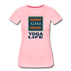 XZAKA - Women "Yoga Life" Motivational T-Shirt - W2107 - pink