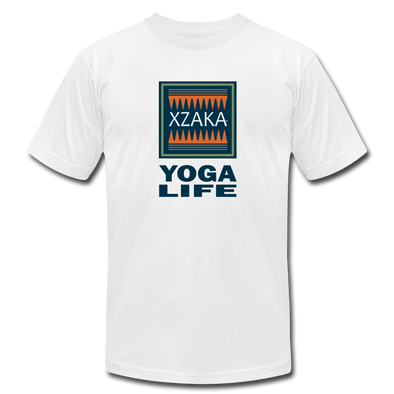 XZAKA - Women "Yoga Life" Motivational T-Shirt - W2108 - white