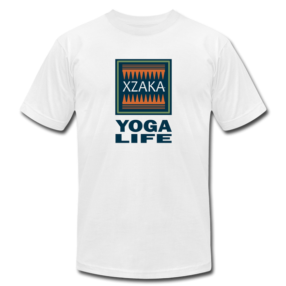 XZAKA - Women "Yoga Life" Motivational T-Shirt - W2108 - white