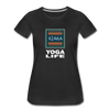 XZAKA - Women "Yoga Life" Motivational T-Shirt - W2107 - black