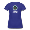 XZAKA - Women "Yoga Life" Motivational T-Shirt - W2107 - royal blue