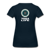 XZAKA - Women "Yoga Life" Motivational T-Shirt - W2107 - deep navy