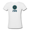 XZAKA - Women "Yoga Life" Motivational V-Neck T-Shirt - W2111 - white