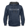 XZAKA Men "Say It" Motivational Hoodie - M7135 - indigo heather/asphalt