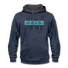 XZAKA Men "Say it" Motivational Hoodie - M7134 - indigo heather/asphalt