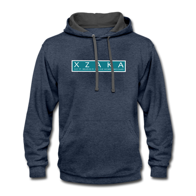 XZAKA Men "Say it" Motivational Hoodie - M7134 - indigo heather/asphalt