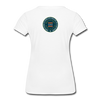 XZAKA - Women "Peace Within" Motivational V-Neck T-Shirt - W2114 - white