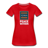 XZAKA - Women "Peace Within" Motivational T-Shirt - W2114 - red