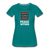 XZAKA - Women "Peace Within" Motivational T-Shirt - W2114 - teal