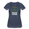 XZAKA - Women "Peace Within" Motivational T-Shirt - W2114 - heather blue