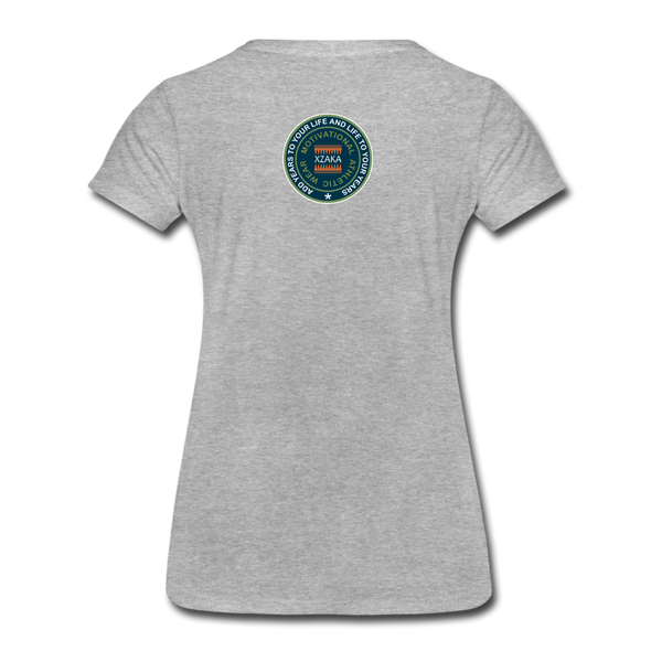 XZAKA - Women "Peace Within" Motivational T-Shirt - W2114 - heather gray