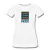 XZAKA - Women "Inner Peace" Motivational T-Shirt - W2117 - white