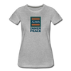 XZAKA - Women "Inner Peace" Motivational T-Shirt - W2117 - heather gray