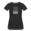 XZAKA - Women "Inner Peace" Motivational T-Shirt - W2118 - black