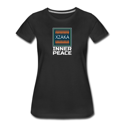 XZAKA - Women "Inner Peace" Motivational T-Shirt - W2118 - black