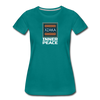 XZAKA - Women "Inner Peace" Motivational T-Shirt - W2118 - teal