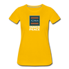 XZAKA - Women "Inner Peace" Motivational T-Shirt - W2118 - sun yellow