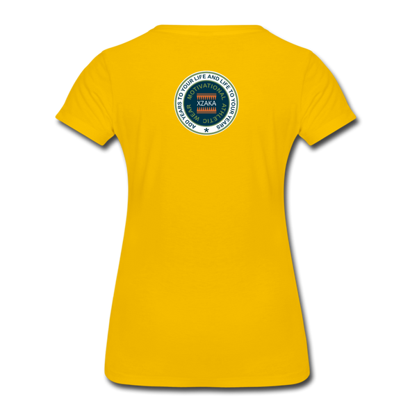 XZAKA - Women "Inner Peace" Motivational T-Shirt - W2118 - sun yellow