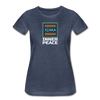 XZAKA - Women "Inner Peace" Motivational T-Shirt - W2118 - heather blue