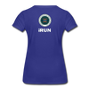 XZAKA - Women "iRUN" Motivational T-Shirt - W2120 - royal blue