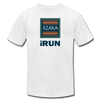 XZAKA - Women "iRUN" Motivational T-Shirt - W2122 - white