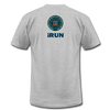 XZAKA - Women "iRUN" Motivational T-Shirt - W2122 - heather gray