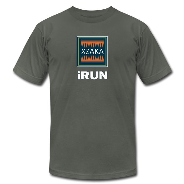 XZAKA - Women "iRUN" Motivational T-Shirt - W2121 - asphalt