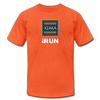 XZAKA - Women "iRUN" Motivational T-Shirt - W2121 - orange