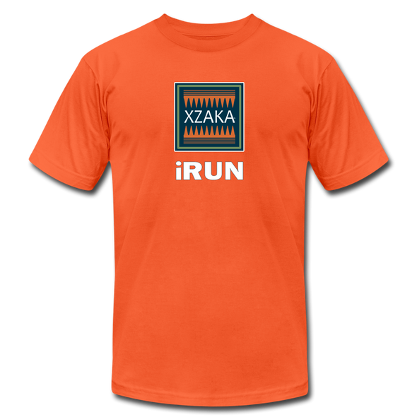 XZAKA - Women "iRUN" Motivational T-Shirt - W2121 - orange