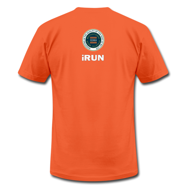 XZAKA - Women "iRUN" Motivational T-Shirt - W2121 - orange