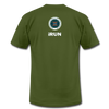 XZAKA - Women "iRUN" Motivational T-Shirt - W2121 - olive