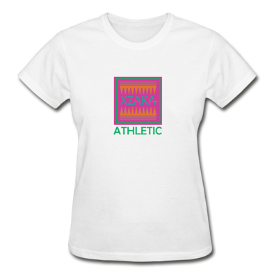 XZAKA - Women "Athletic" Motivational T-Shirt - W2127 - white