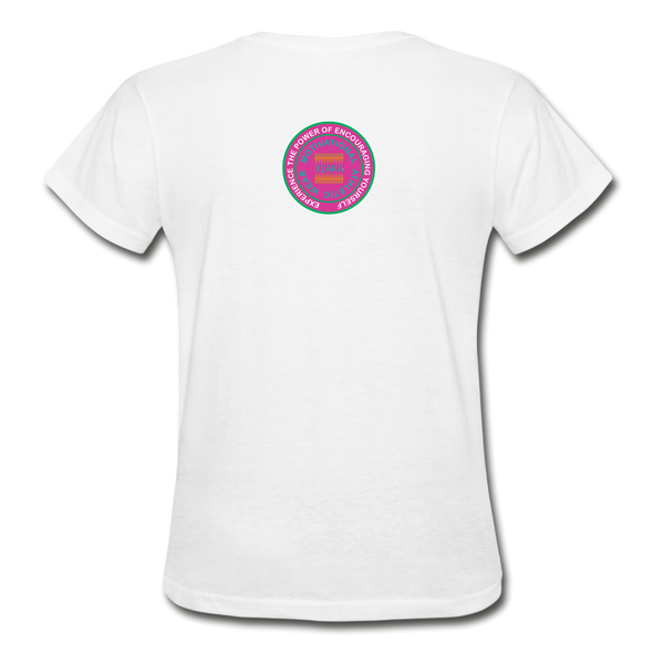 XZAKA - Women "Athletic" Motivational T-Shirt - W2127 - white