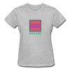 XZAKA - Women "Athletic" Motivational T-Shirt - W2127 - heather gray