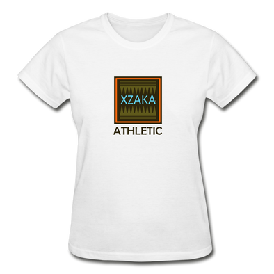 XZAKA - Women "Athletic" Motivational T-Shirt - W2128 - white