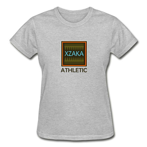 XZAKA - Women "Athletic" Motivational T-Shirt - W2128 - heather gray