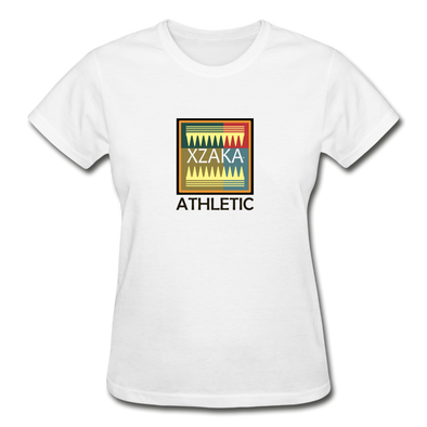 XZAKA - Women "Athletic" Motivational T-Shirt - W2129 - white