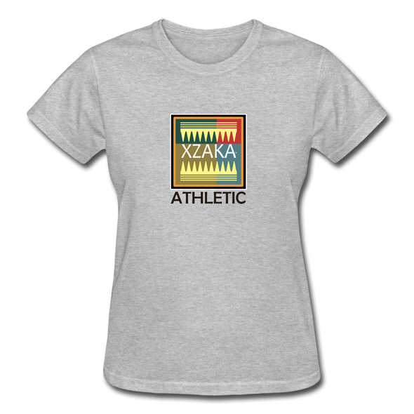 XZAKA - Women "Athletic" Motivational T-Shirt - W2129 - heather gray