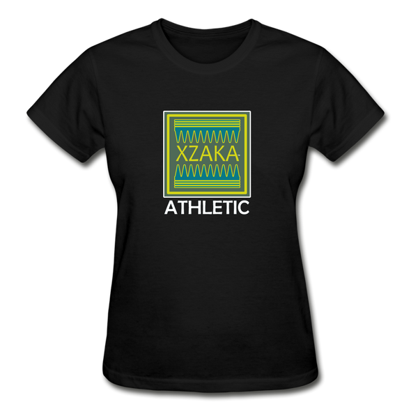 XZAKA - Women "Athletic" Motivational T-Shirt - W2130 - black