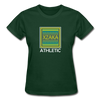 XZAKA - Women "Athletic" Motivational T-Shirt - W2130 - forest green