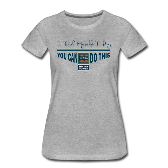 XZAKA - Women "You Can Do This" Motivational T-Shirt - W2135 - heather gray