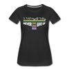 XZAKA - Women "Never Give Up" Motivational T-Shirt - W2133 - black